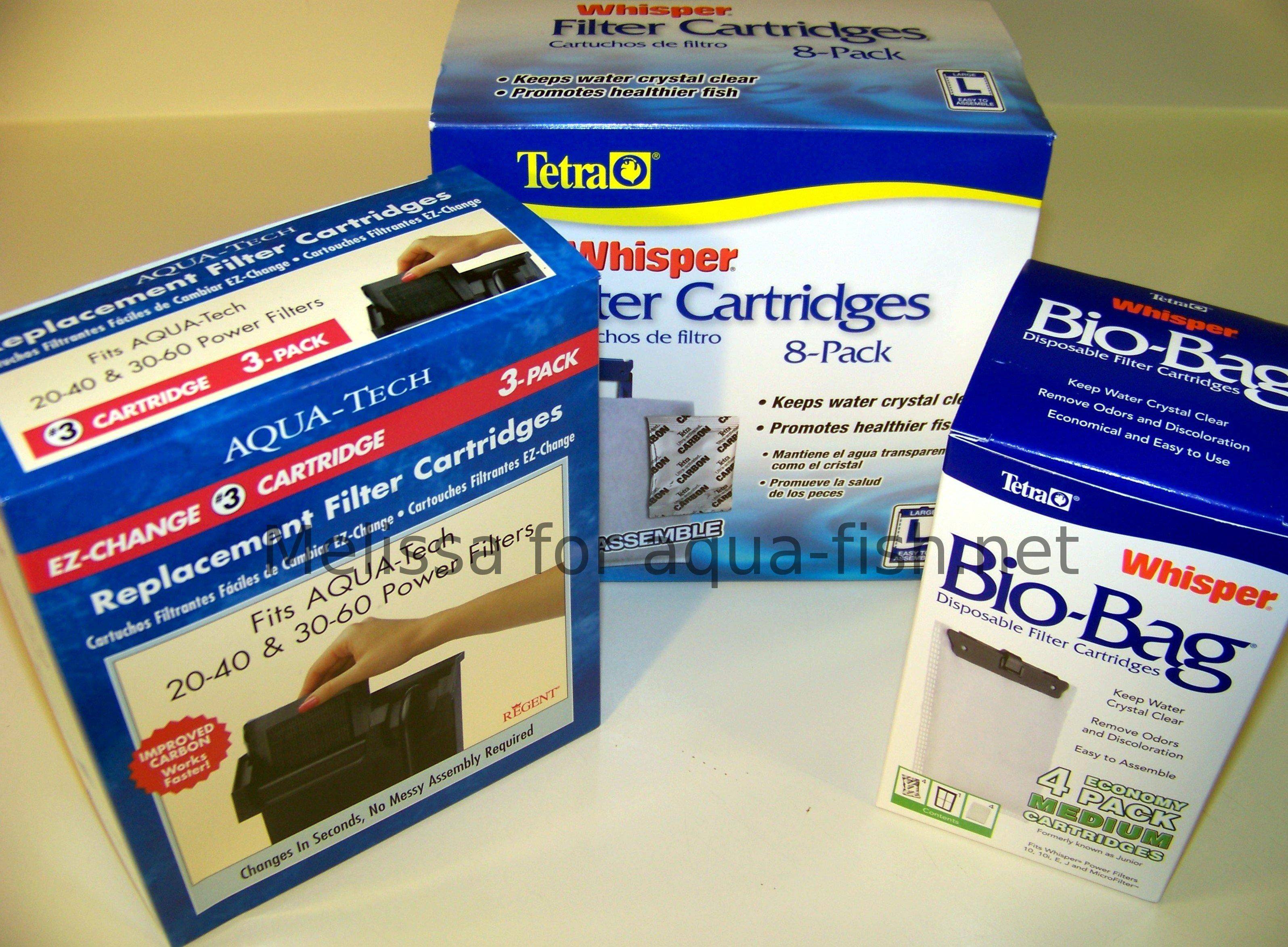 Fish tank filter clearance cartridges