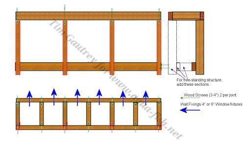 Custom aquarium stand drawing